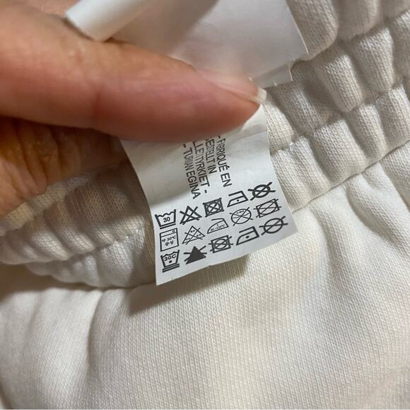 Zara White Straight Leg High Waist California Jogger Trousers Sz L NWOT - Picture 10 of 16